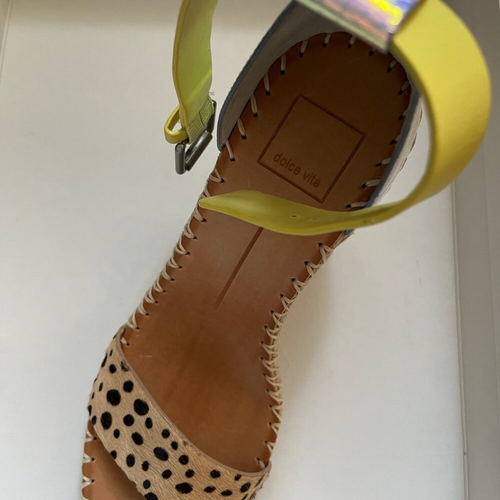 Dolce Vita Noor Leopard Multi Haircalf Size 7.5-New In Box